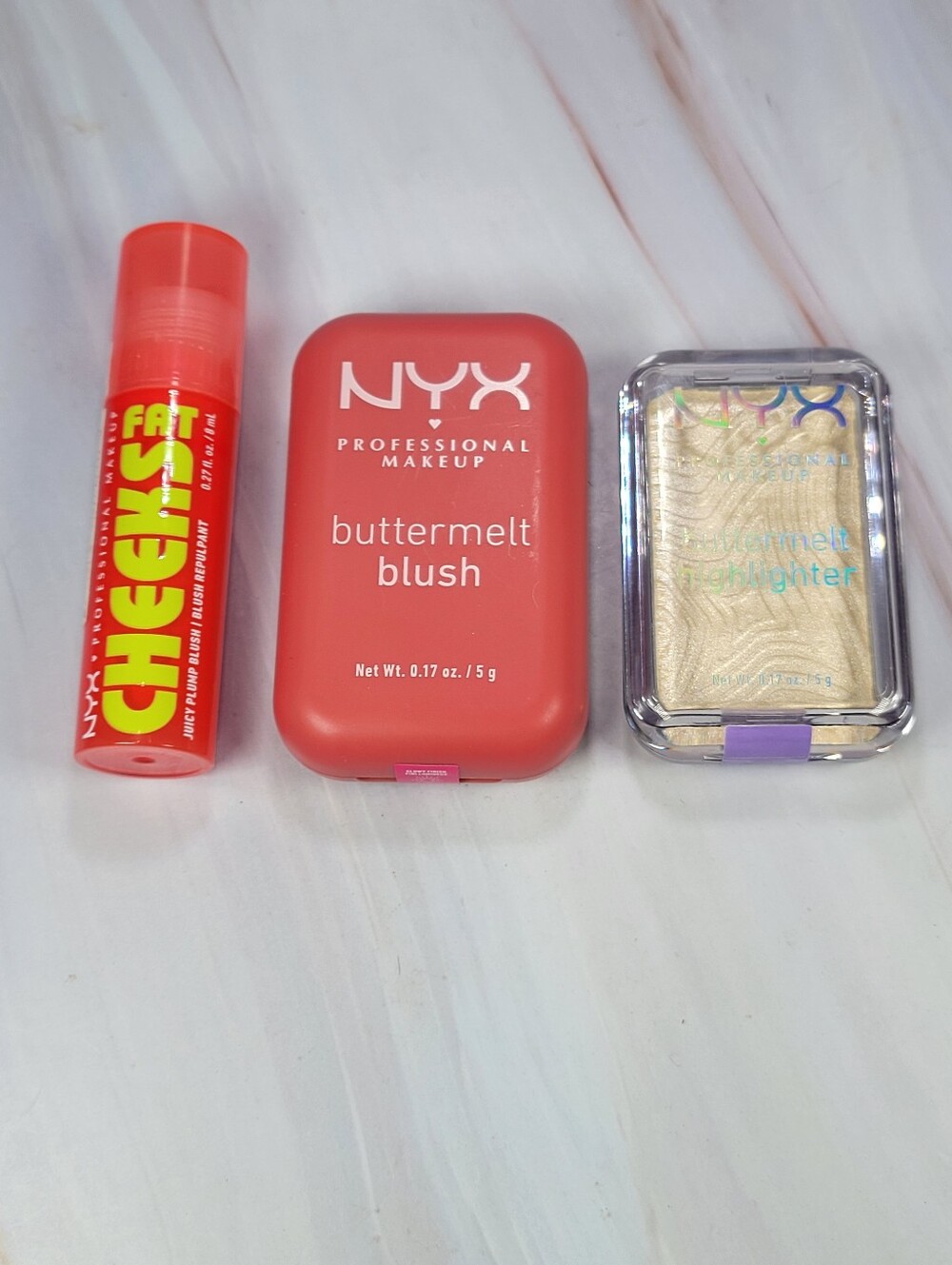 NYX Fat Cheeks Blush, Buttermelt Blush & Buttermelt Highlighter Bundle NEW!